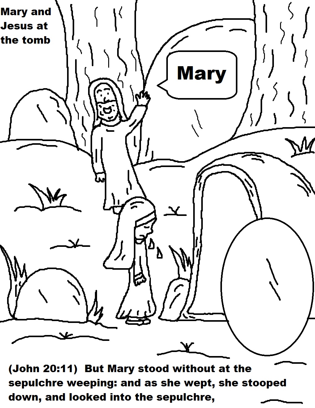 Resurrection Coloring Pages