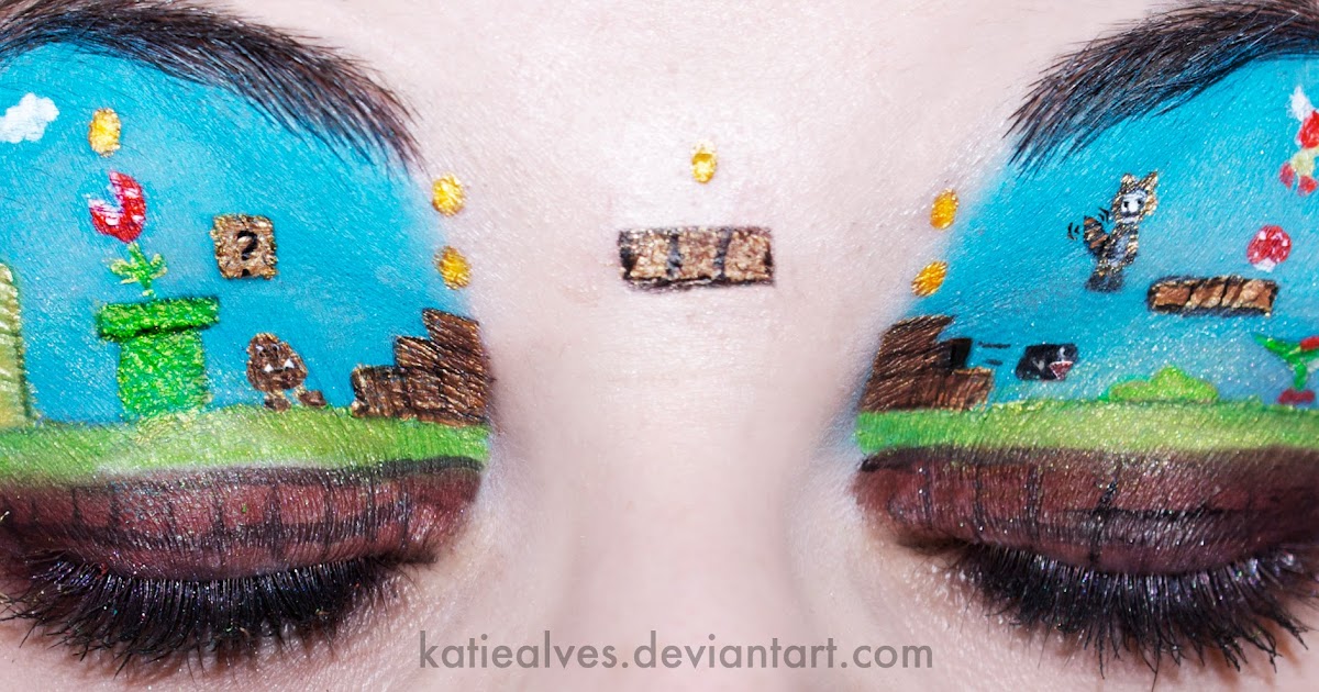 Katie Alves' Makeup Designs Super Mario Eyes