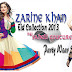 Zarine Khan Eid Collection 2013 By Saheli Couture | Beautiful Party Wear Indian Fashion Anarkali Suits Collection