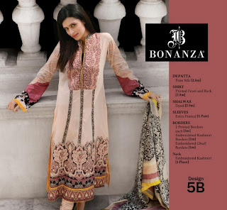 Spring/Summer Embroidered Lawn Collection 2013 By Bonanza