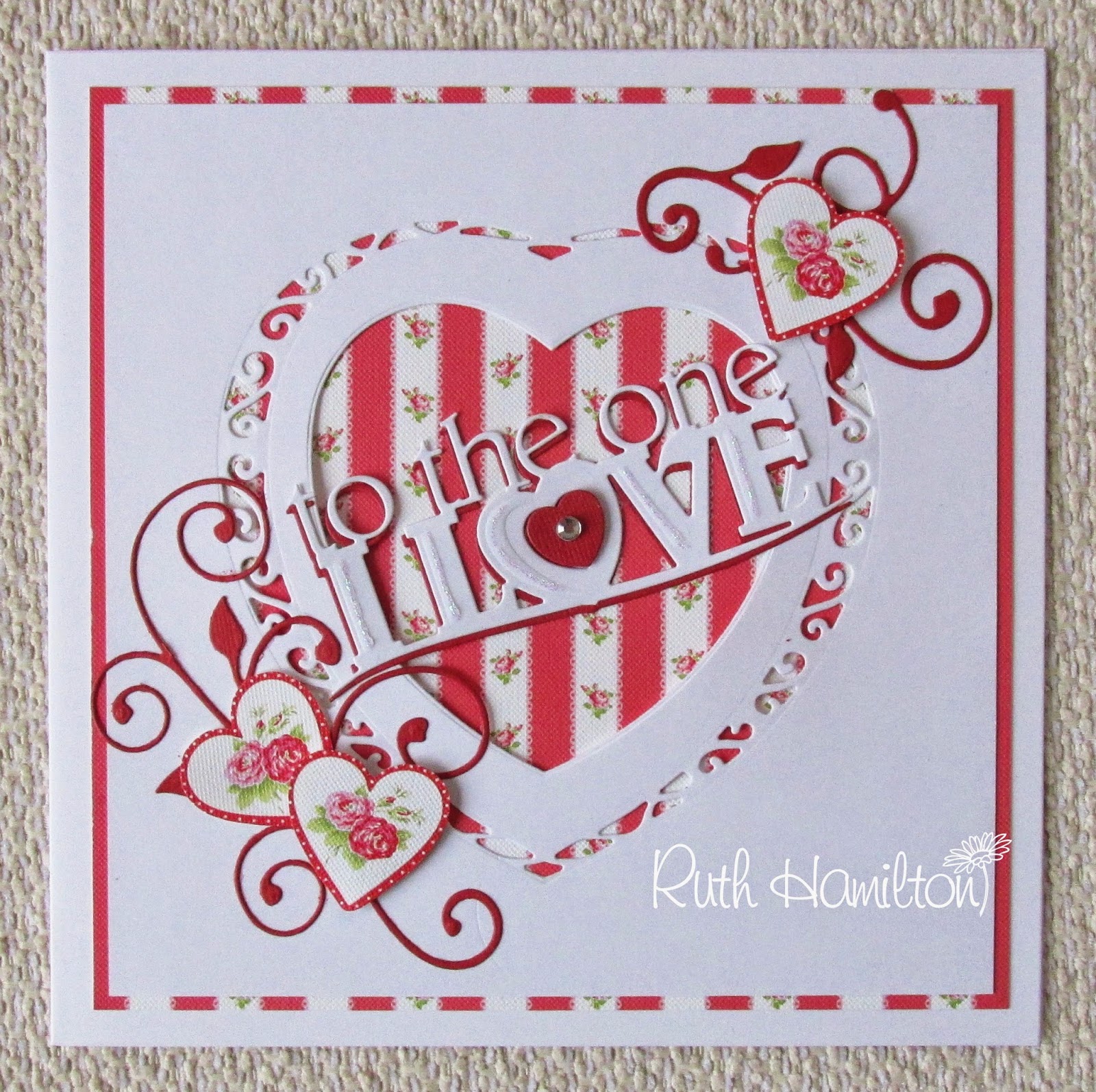 Workshop beth crafts embosslit punches dimensionals outlined scallop occasions stamp hearts border edge pretty heart pink real fashion red A Passion For Cards: Valentine Card
