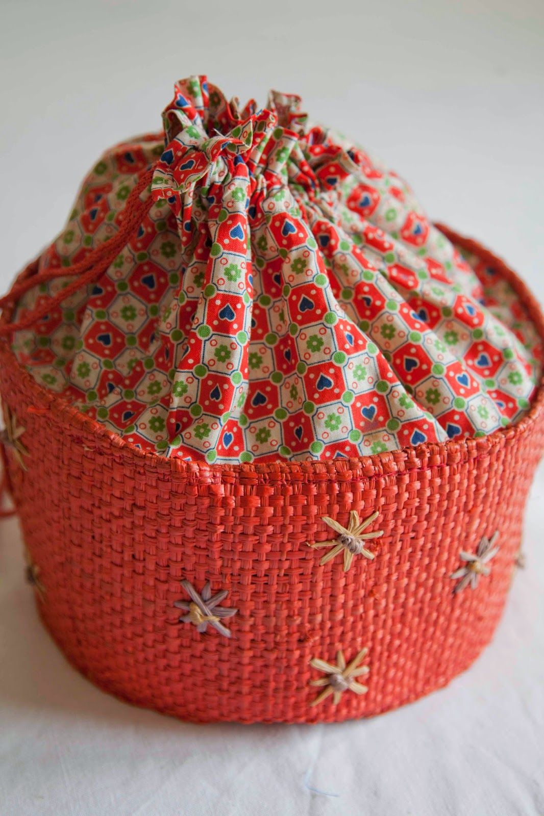 Dee at the Carlton A vintage sewing basket