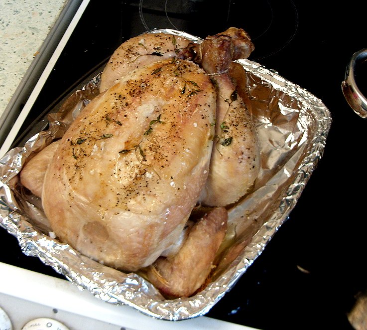 Jenny Eatwell's Rhubarb & Ginger Happiness is .. Pot Roasting a Chicken.