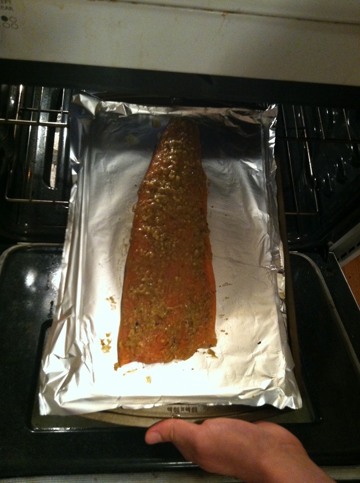 The Curried Cook Grilled Salmon with Jalapeno Pepper Puree