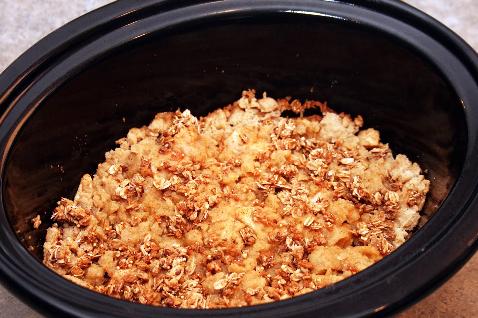 Lazy Gluten Free GlutenFree CrockPot Apple Crisp