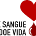 Recorde de doação de sangue, na internet
