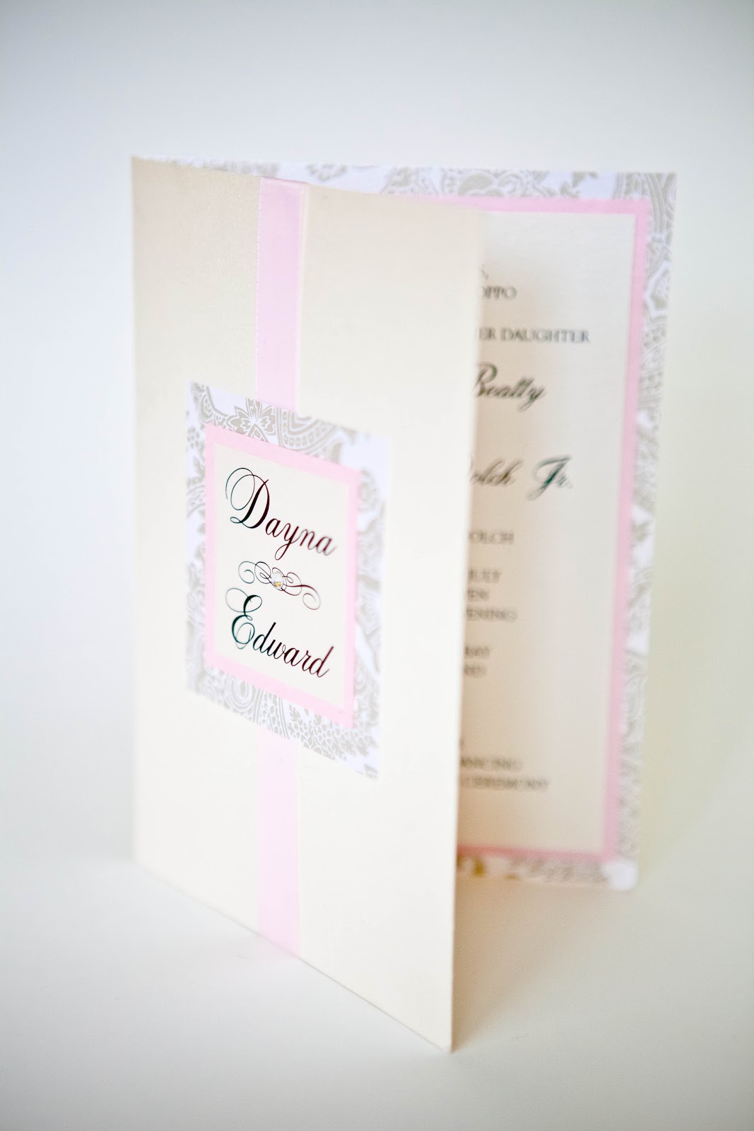 wedding invitations baltimore ribbon