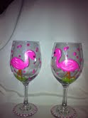 A couple of wine glass designs that I paint.
