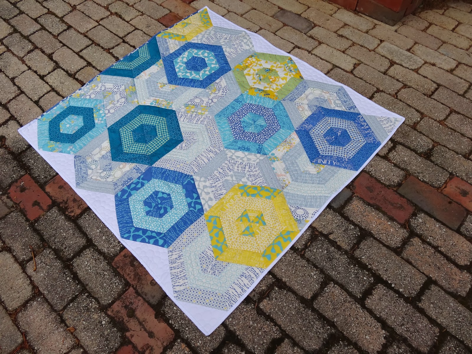 Elven Garden Quilts Beach Ball Baby Quilt {Finished}
