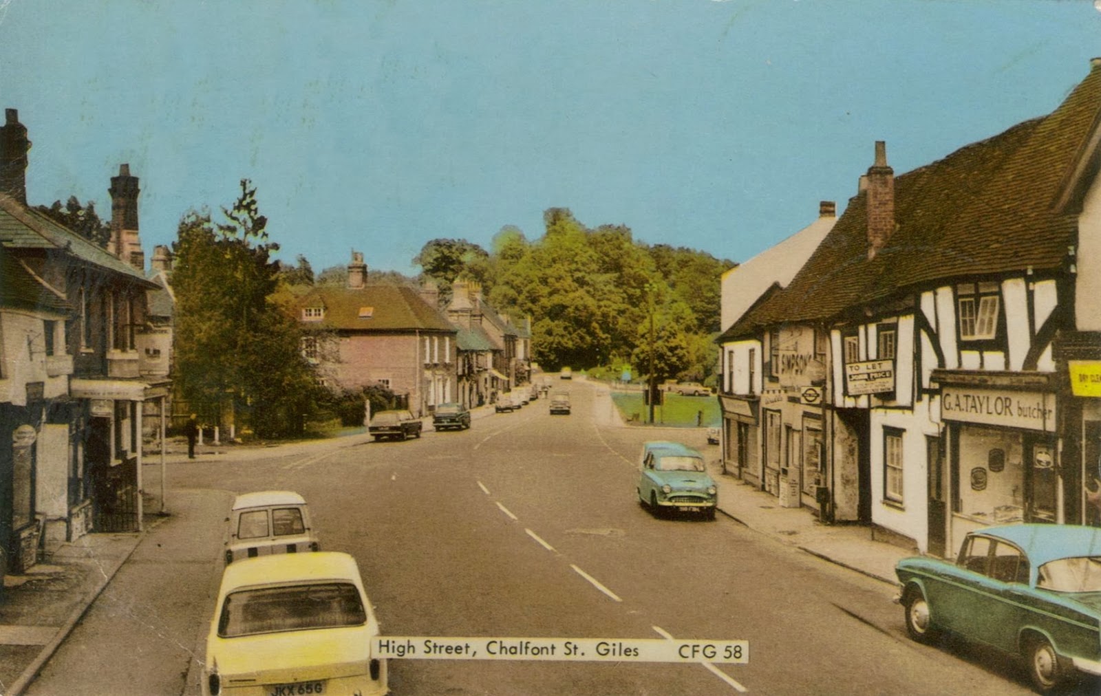 Postcards and Viewcards Chalfont St Giles High Street, Buckinghamshire