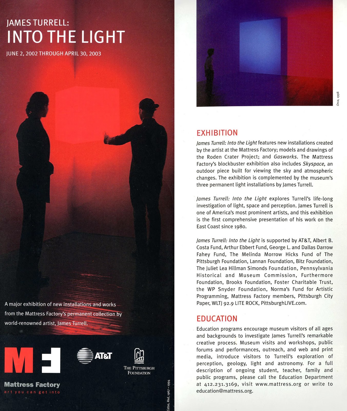 Mattress Factory Art You Can Get Into Once Upon a Mattress…Turrell, History & the Artists of