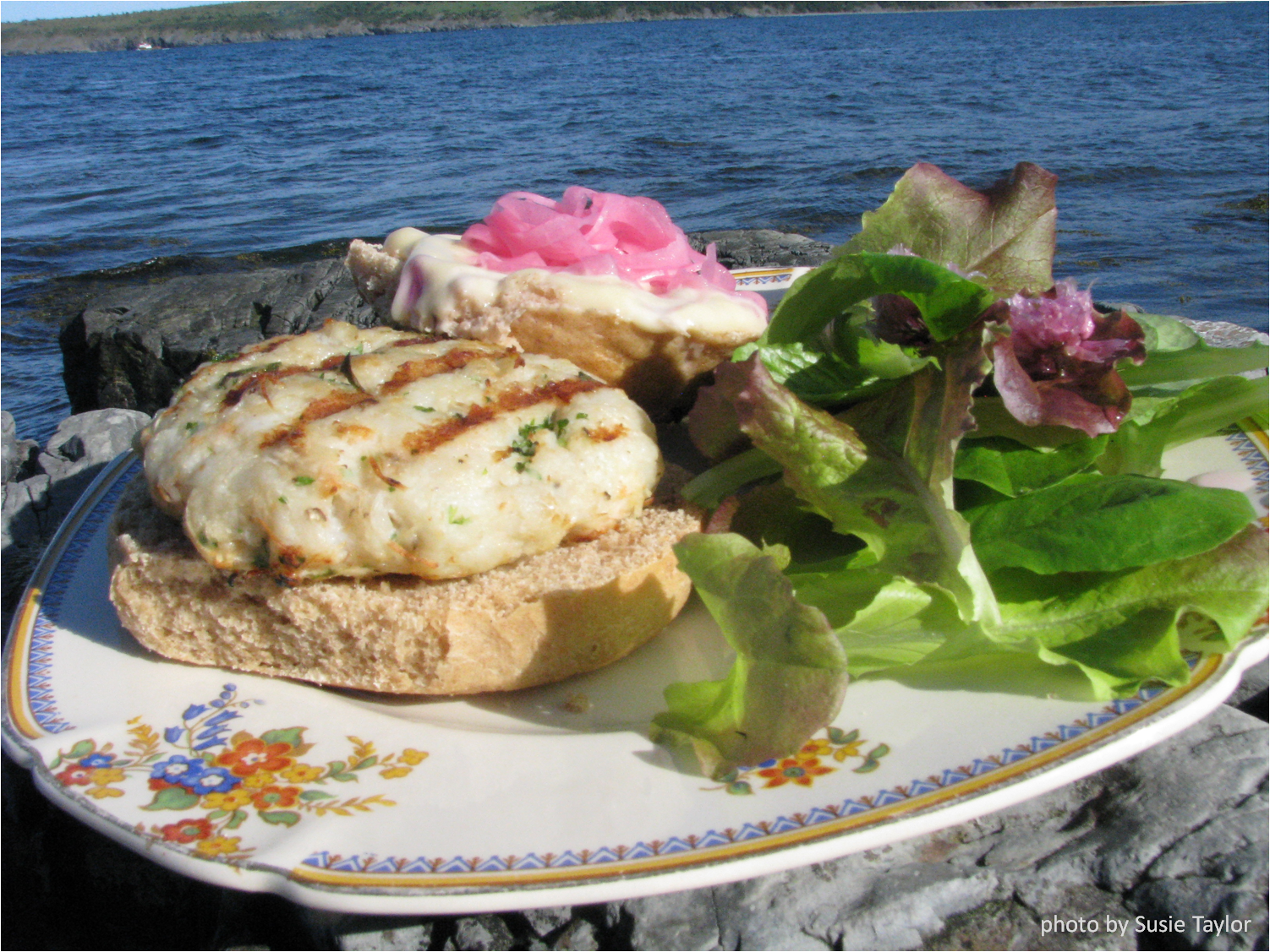 The Moose Curry Experience Cod and Crab Burgers