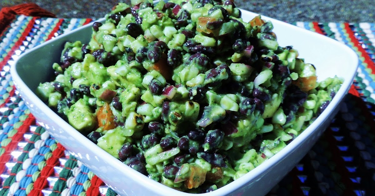 Black Bean Salad with Tomato, Avocado, and Serrano Lime Vinaigrette