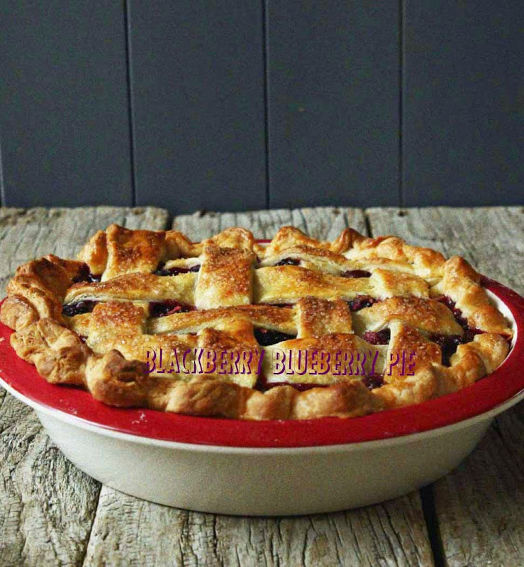 Milk and Honey Blackberry Blueberry Pie
