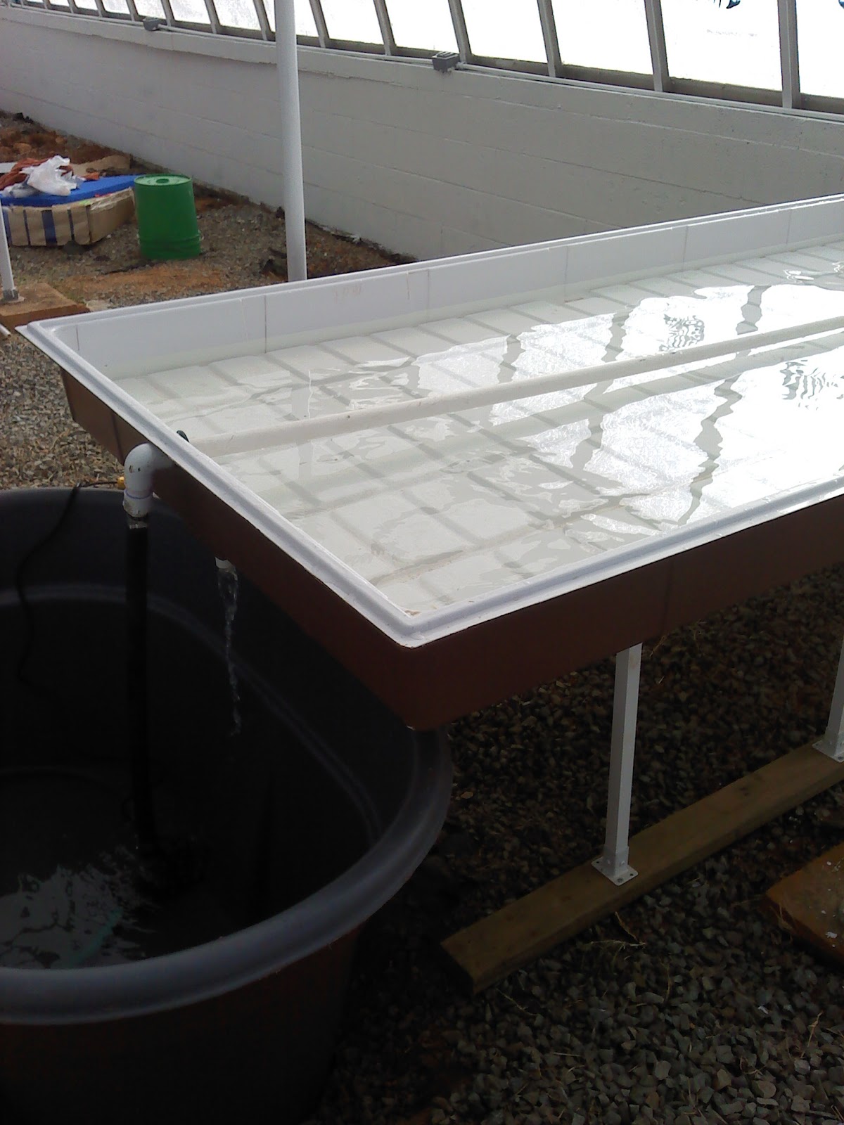 Constructing flood and drain tables Stonewall Jackson YDC 100 Gardens