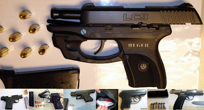 Loaded guns discovered in carry-on bags.