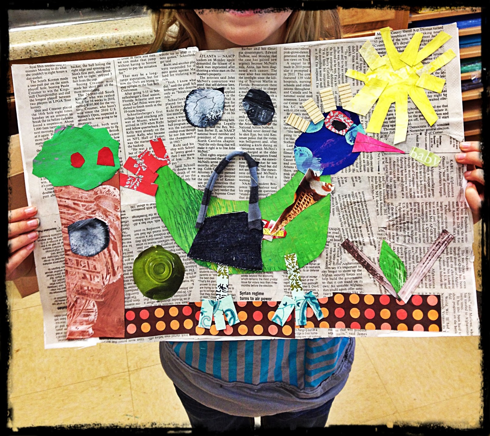 mixed media shape collage mixed media shape collage