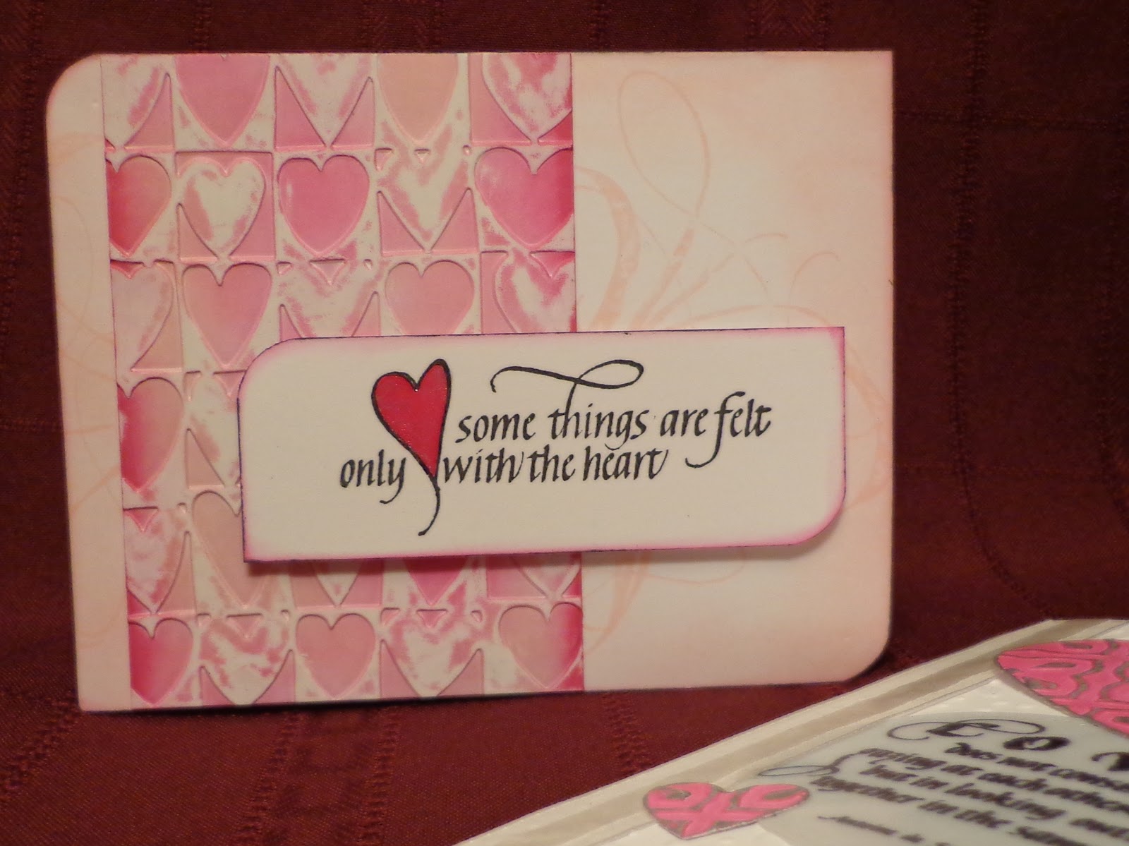 Quietfire Creations SOME THINGS ARE FELT CARD CRAYON RESIST EMBOSSING