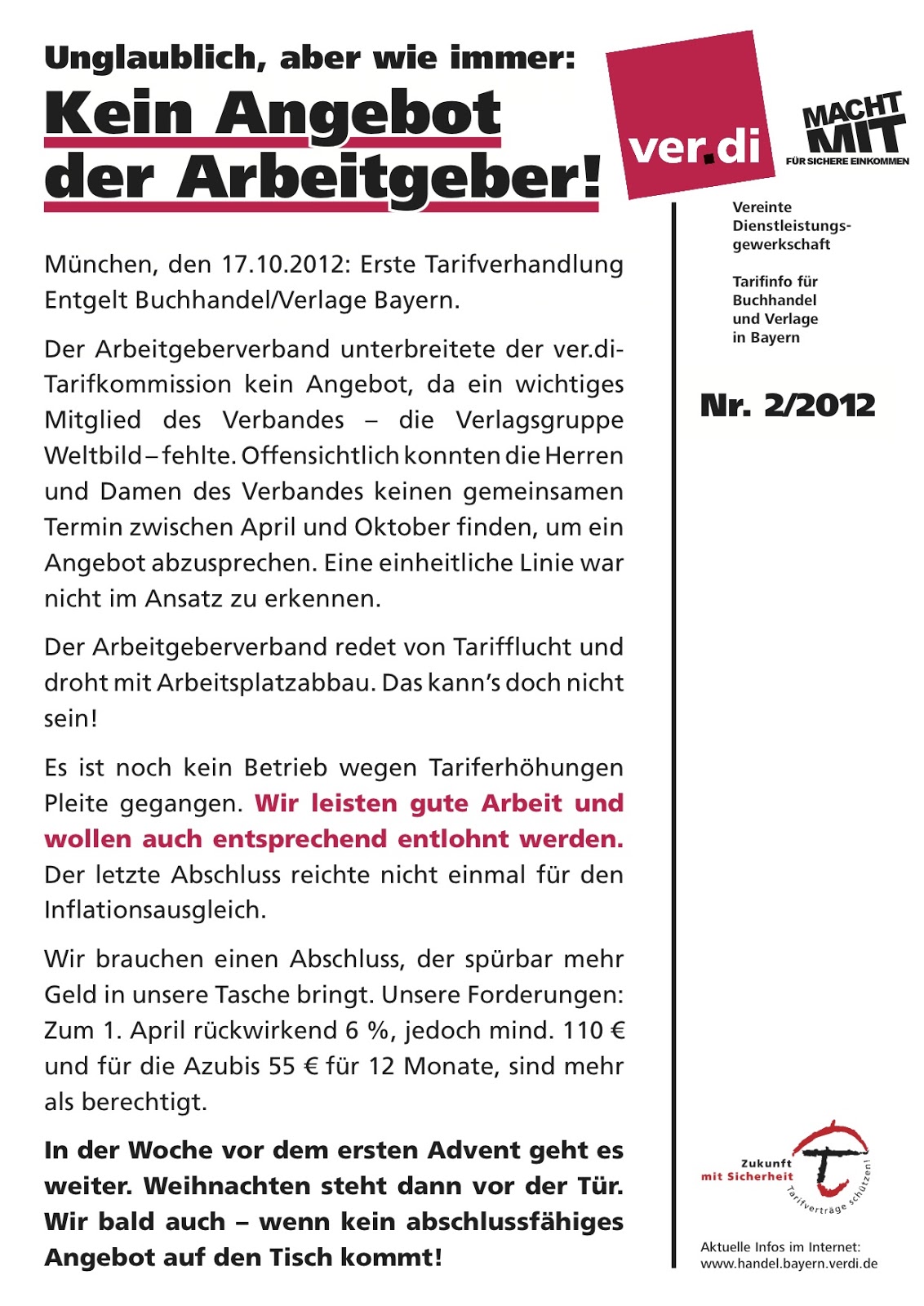 Weltbild Verdi Infoblog 2012