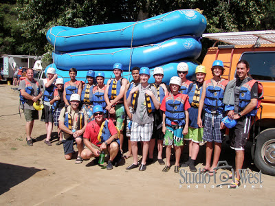 Boy Scout whitewater rafting trip