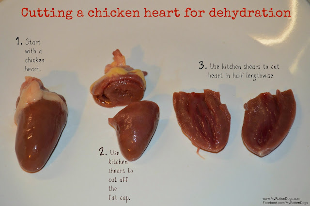 dehydrating chicken hearts for dogs, easy homemade dog treats
