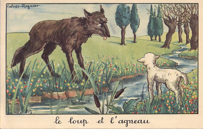 Le loup et l'agneau Travaux du cours de philo