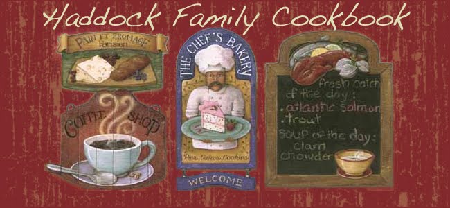 Haddock Family Cookbook