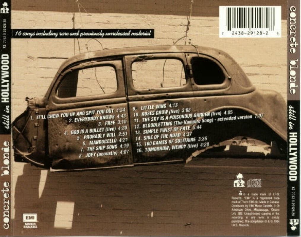 CONCRETE ROCK CONCRETE BLONDE STILL IN HOLLYWOOD 1999