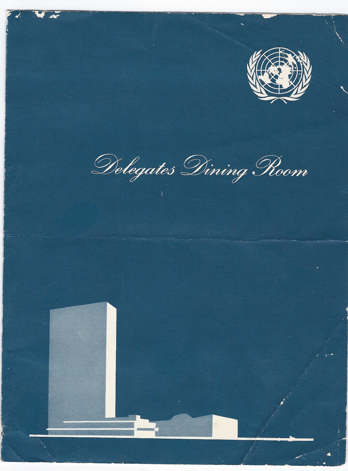 chris suhr's menu collection: united nations. delegates dining room chris suhr's menu collection: united nations. delegates dining room