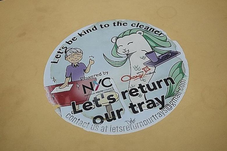 Fewer than half of the respondents had returned their trays more than half the time in coffee shops.