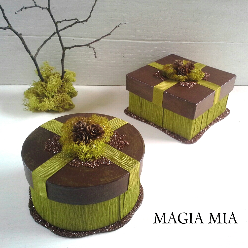 Magia Mia WoodlandInspired Paper Mache Gift Boxes