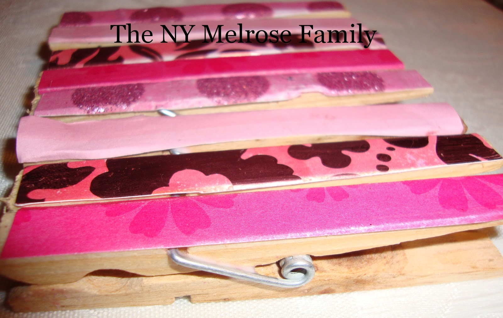 Decoupage Clothespins The Melrose Family