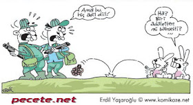 komik karikaturler tavsan avci karikaturu erdil yasaroglu