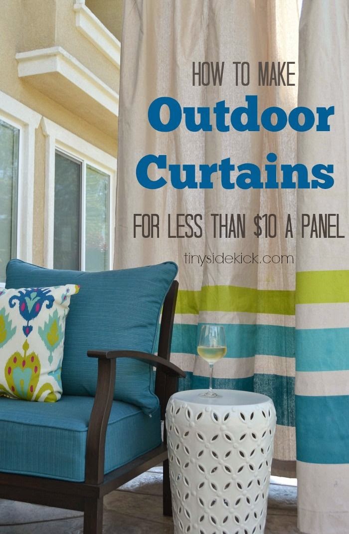 Best DIY Projects inexpensive outdoor curtains