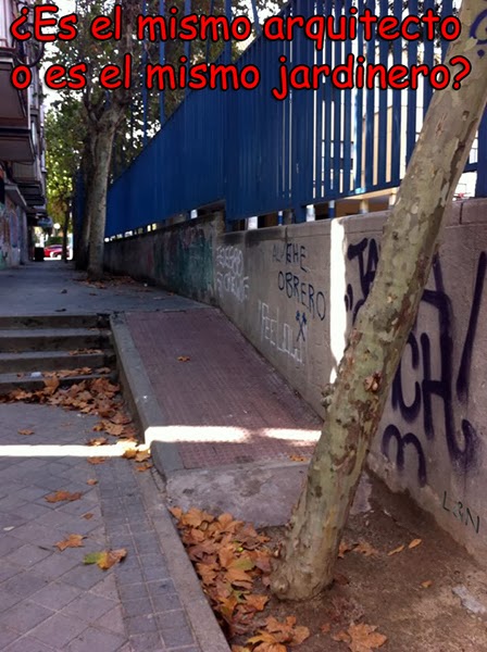 ¿Es el mismo arquitecto o es el mismo jardinero?