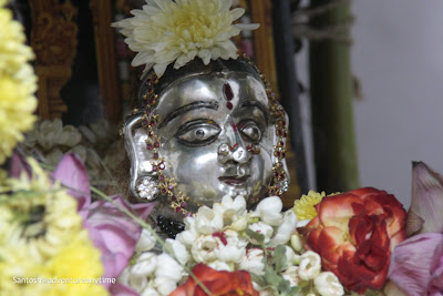 Goddess Gauri idol as part of Ganesh chaturthi celebrations in the South India