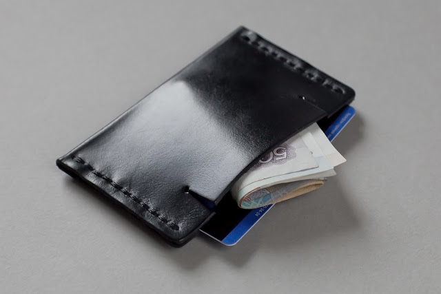 кошелек ручной работы, коричневый, CARD WALLET