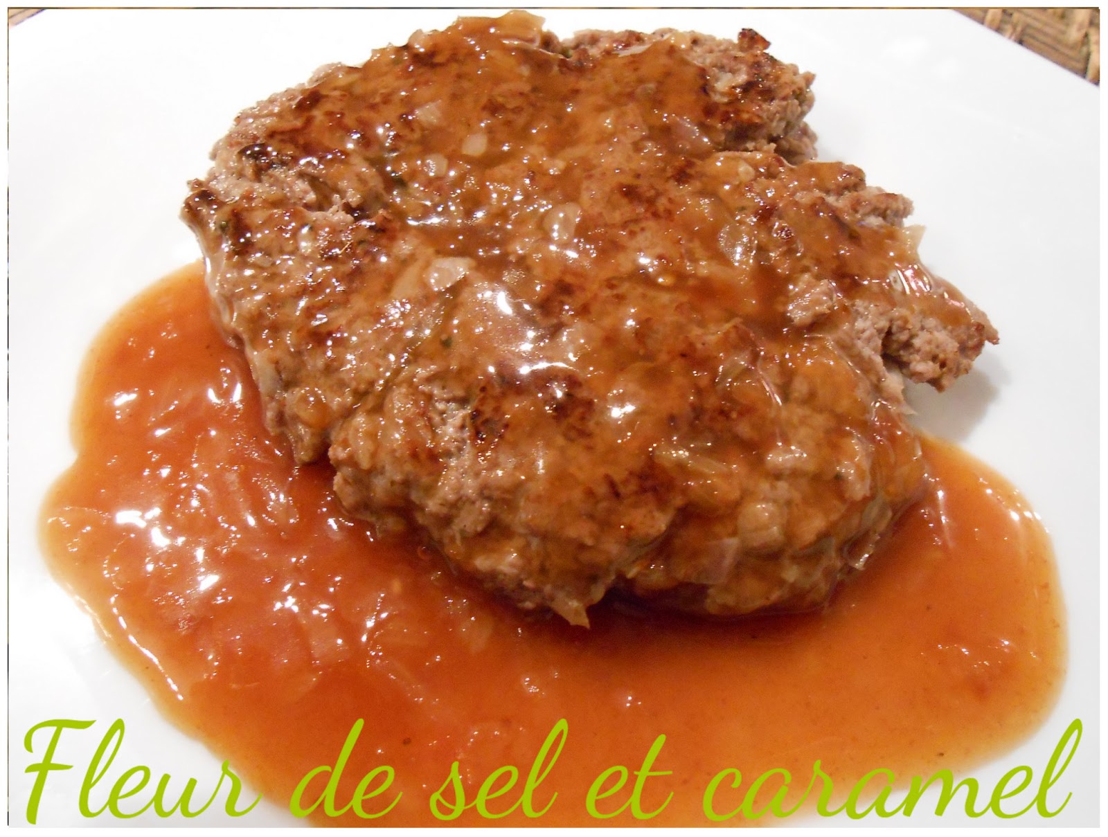 Fleur de sel et Caramel Steak haché à l'échalotte et sauce normande