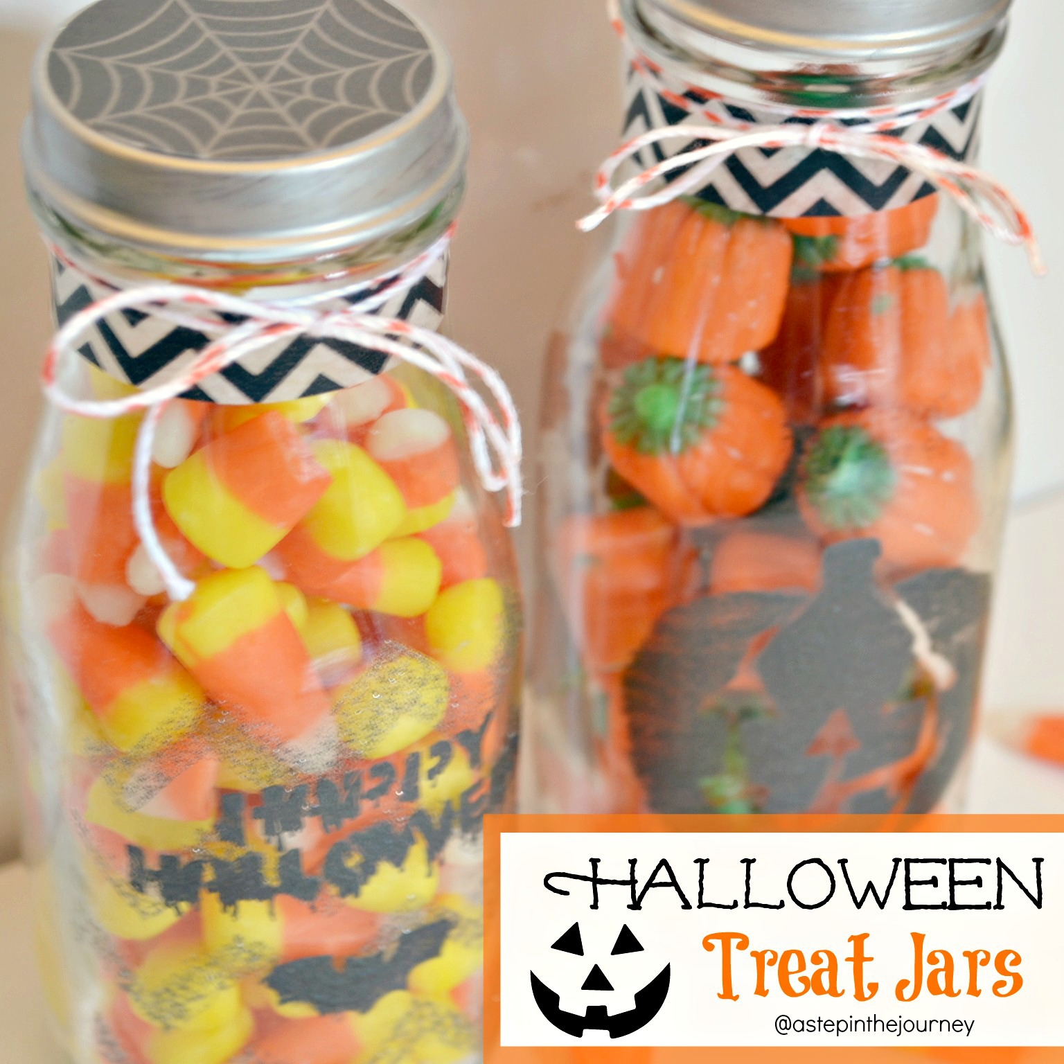 Halloween Treat Jars with Martha Stewart Crafts