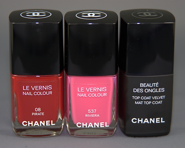 Beauty Crazed in Canada: Chanel Le Vernis Pirate, Riviera and Mat