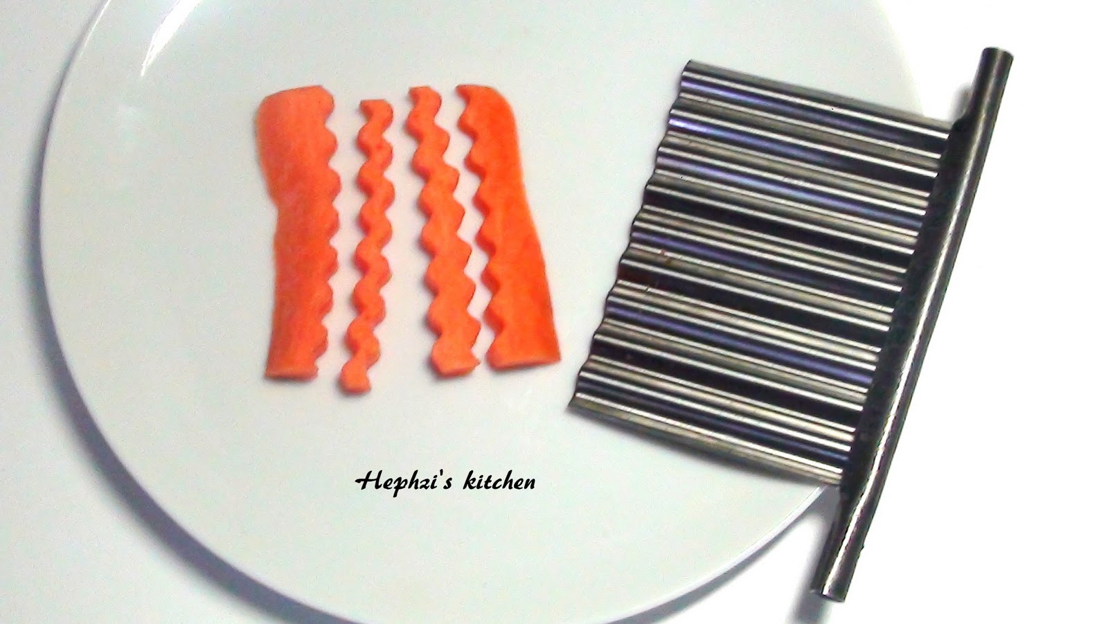 From my kitchen.... Crinkle cut carrots