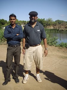 "Lion Safari Camp" resort Naturalist Mr Bachu.Singh and self.