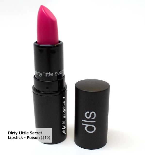Dirty Little Secret lipstick in Poison, @girlythingsby_e