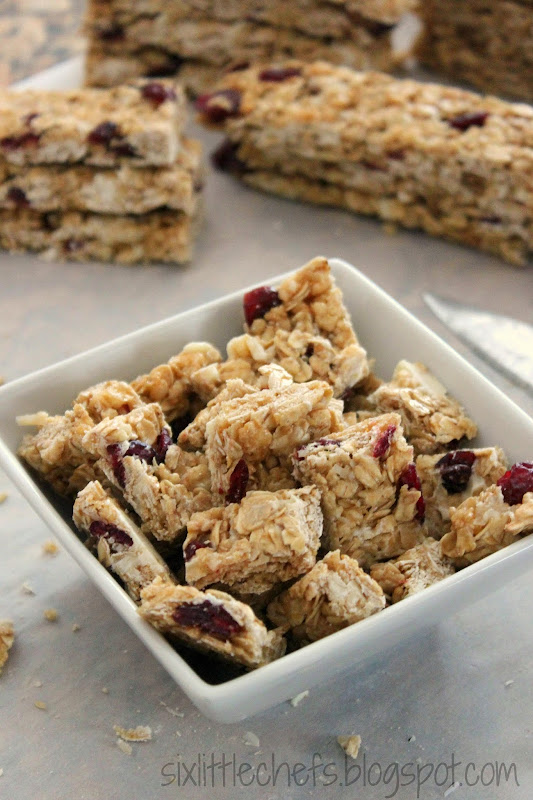 Six Little Chefs Cranberry & White Chocolate Granola Bars