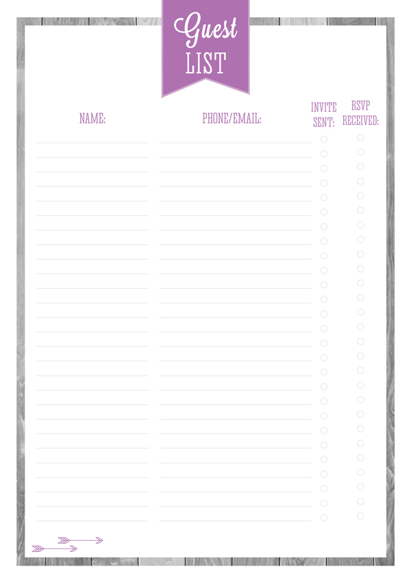 FREE PRINTABLE PARTY & ENTERTAINING PLANNERS PART 1 eliza ellis