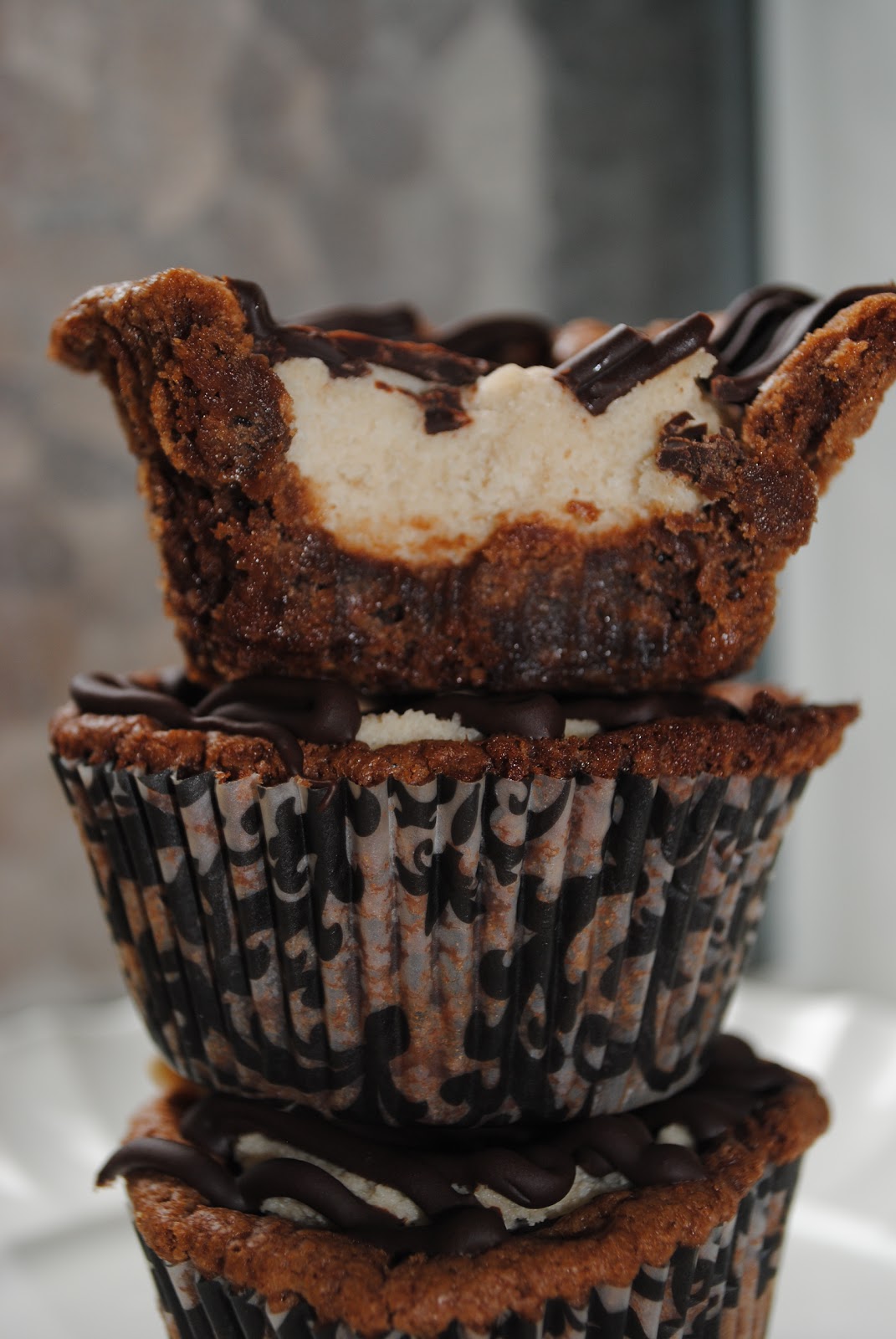 Chocolate Chip Cookie Dough Brownie Cupcake