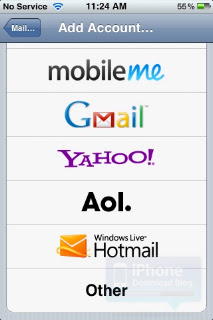 Hotmail presence on iOS 5 Mail