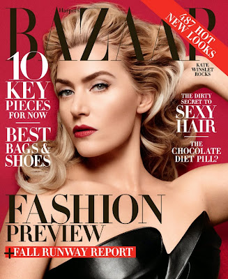 Kate Winslet posed in sexy lingerie on Harpers Bazaar