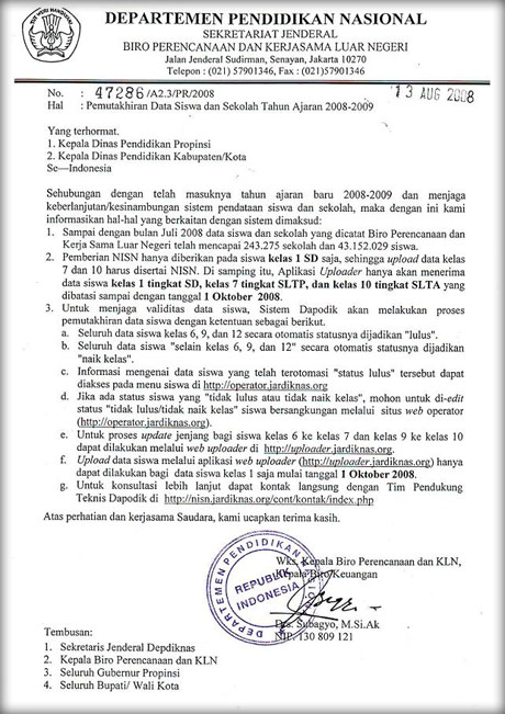 Surat Formal / Surat Resmi