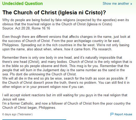 what is the true religion yahoo answers